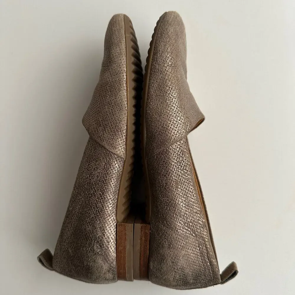 Paul Green Perry Perforated Metallic Smoke Comfort‎ Loafers Shoes UK 3 1/2 US 6 - Picture 3 of 8